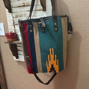 Raj Colorful Striped Tote Bag